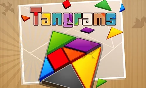 Tangrams puzzle cover supplied by HTMLGames